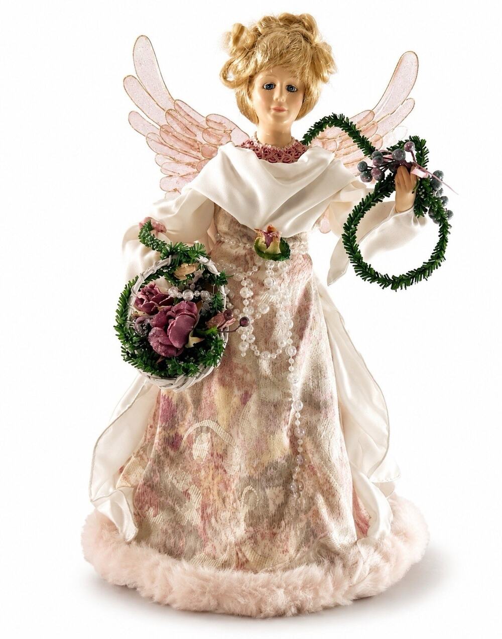 Vintage 1997 House of Lloyd Crystal Nicole 17” Angel Christmas Tree Topper Box - Picture 1 of 10